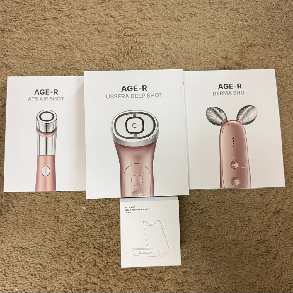 AGE-R Skincare Tool Set - Pink